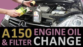 Mercedes AClass A150 W169 ENGINE OIL amp Oil Filter Change [upl. by Munford]