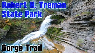 Robert H Treman State Park  Gorge Trail Hike  New York [upl. by Nuawed63]