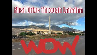 First drivethrough Lahaina  1 year after the fire… [upl. by Eikram927]