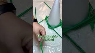 Árbol 🌲 Navideño con Tubitos de Papel Paso a Paso [upl. by Hoagland]