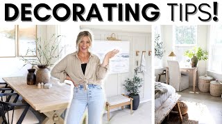 HOME DECORATING TIPS  STYLING IDEAS  MY GOTO DECORATING TIPS FOR A HIGHEND SPACE [upl. by Lovich771]