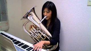 Amazing Grace Euphonium and Piano play Misa Akahoshi [upl. by Ebner863]