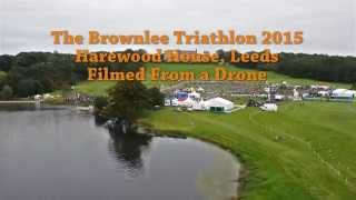 Browlee Triathlon 2015 Leeds  Filmed from a Drone [upl. by Genaro]