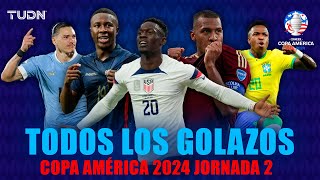 ¡LLUVIA DE GOLES ☔⚽ Todas las anotaciones de la Jornada 2 de la Copa América 2024  TUDN [upl. by Menashem108]