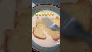 French toast 😋😋 trendingreels comedy uk londonfood fyp viralshort [upl. by Aihtnic]