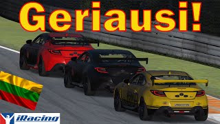 Ar Sugebėsiu Atsilaikyti prieš quotTop Splitquot Lenktynininkus  iRacing Lietuviškai [upl. by Hanson420]