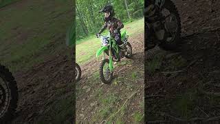 Trying To Get His Dad To Race Him 315 JohansenRacing VCHSS KX85 [upl. by Dimmick]