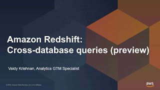 Introduction to Cross Database Queries for Amazon Redshift [upl. by Wixted]