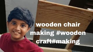 wooden chair making in simple  🪑🪑🪑🪑🪑🪑diy woodworking [upl. by Adnamahs876]