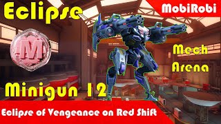 Eclipse with Minigun 12 dominates Red Shift  Tournament FreeForAll MechArena [upl. by Placia]