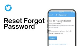 How to Reset Forgot Twitter or X Password [upl. by Eillim]