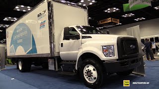 2022 Ford F750 Super Duty Roush  Propane Powered Box Truck  Exterior Interior Tour [upl. by Aicil]