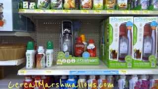 SodaStream Flavors amp Energy Drinks Display Review Carbonated Soda DIY Home Cola Video [upl. by Muraida]