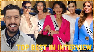 Miss universe 2023 TOP FAVORITES IN INTERVIEW PRELIMINARY [upl. by Harraf]