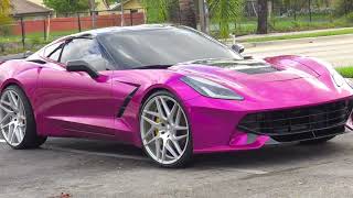 Corvette C7 Stingray on Blaquediamond Wheels [upl. by Riamo]