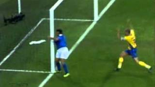 Euro 2004  Ibrahimovic goal [upl. by Anaek]