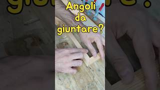 Giunzione angolare legno bosh woodworking diy tips [upl. by Euqinu]