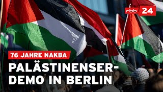 NakbaTag Palästinenser erinnern in Berlin an Flucht und Vertreibung [upl. by Jadda]