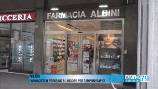 Pesaro  Farmacisti in pressing per i tamponi rapidi [upl. by Rraval79]