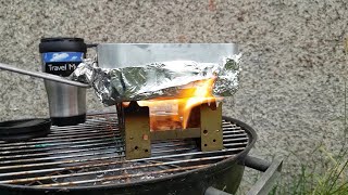 Brittish army hexi stove  Brew in the garden  handy tip [upl. by Sollie]