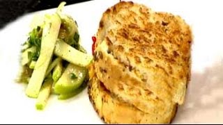 Pasta sandwich and green apple salad [upl. by Merriam775]