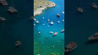 Rodos 2024  Anthony Quinn Beach beach Rodos Greece drone [upl. by Haden]