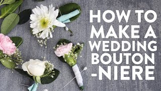 How to Make a Boutonniere [upl. by Illil]