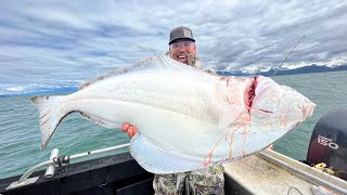 The Halibut Capital of The World MASSIVE Alaska Halibut CATCH CLEAN COOK [upl. by Gisele504]