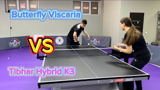 Butterfly Viscaria vs Tibhar K3 лучшее сочетание в 2023 году🔥 настольныйтеннис butterfly бамбей [upl. by Anitnauq154]