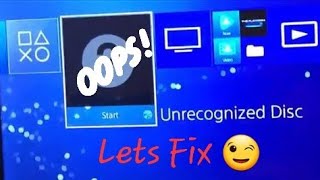 How to Fix PS4 Unrecognized DISC Error [upl. by Hakilam]