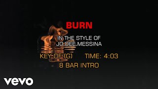 Jo Dee Messina  Burn Karaoke [upl. by Adniram]