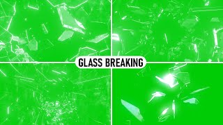 glass breaking green screen  glass break green screen  glass broken green screen  HD Video [upl. by Anertak]