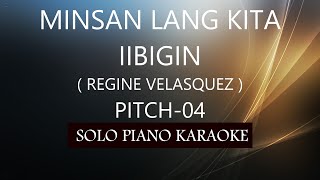 MINSAN LANG KITA IIBIGIN  REGINE VELASQUEZ   PITCH04  PH KARAOKE PIANO by REQUEST COVERCY [upl. by Marden]