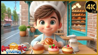 🍩 New Little Bakers’ Song  Fun Baking Adventure for Kids 🎶🧁 [upl. by Moffit738]