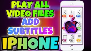 How to play mkv Avi MPEG FLV file format in iPhone I How to add subtitles in VLC on iPhone [upl. by Warfourd518]