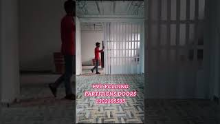 Folding partitions  PVC Folding partition doors  Hyderabad Bangalore Chennai amp Trivandrum shorts [upl. by Namialus]