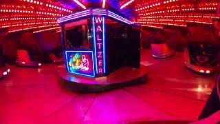 Leigh amp Craig Danters Waltzer  On Ride POV Stoke Winter Wonderland 2023 [upl. by Enalahs]