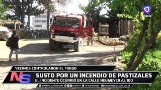 Susto por incendio de pastizales en 20 de Febrero y Neumeyer [upl. by Tewfik]