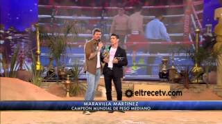 Showmatch 2012  Maravilla Martínez volvió a Showmatch y peleó con Marcelo Tinelli [upl. by Buckie]