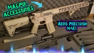 Aero Precision M4E1 💪 Magpul upgrades aeroprecision rifle ar15 survival magpul shtf 556 grip [upl. by Lesirg]