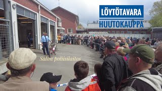 Poliisin löytötavarahuutokauppa Salossa [upl. by Ykcor]