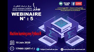 WEBINAIRE 5 CED UIT  Machine Learning avec PythonR [upl. by Maloney713]