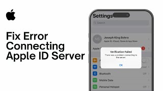 How to Fix There was an error connecting to the Apple ID server 2024 [upl. by Imit]