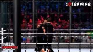 WWE 13 MACHINIMA  WWE Elimination Chamber 2013 The Shield vs John Cena Ryback amp Sheamus [upl. by Anitak928]