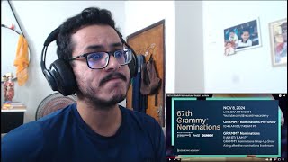 🇧🇷 Brazilian reacts to 2025 GRAMMY Nominations  REACTION [upl. by Camilla]