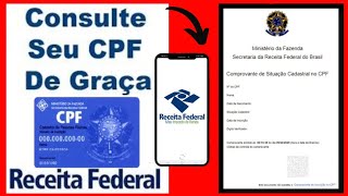 Como consultar CPF pelo celular SITE da Receita federal [upl. by Orlina]