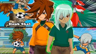 Sakuma and Genda David and Joseph  All Hissatsu Techniques  Inazuma eleven Games [upl. by Hgeilyak]