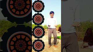 Tractor wheel to jcb🚛🗿🚜 tractorroller amp totovfx majical video trending youtubeshorts [upl. by Ecal]