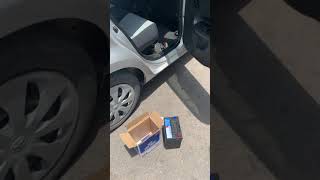 Toyota aqua 12V Battery replacement [upl. by Nahsin]