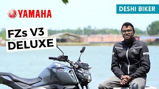 Yamaha FZS V3 Deluxe Whats New Price in BD [upl. by Nahtaoj]